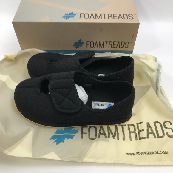 FoamTreads Women's Kendall Black Slippers 8.5M - Picture 2 of 5